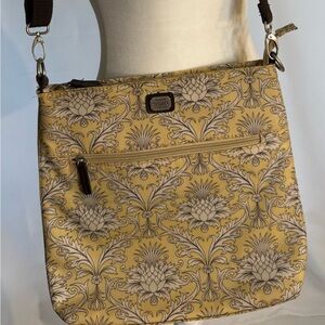 Elegant Yellow Floral Shoulder Bag